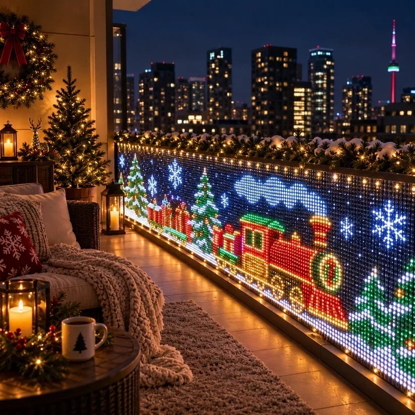 Save 54%+ FREE SHIPPING | Animated Christmas Curtain Lights – Turn Your Balcony Into a Holiday Show