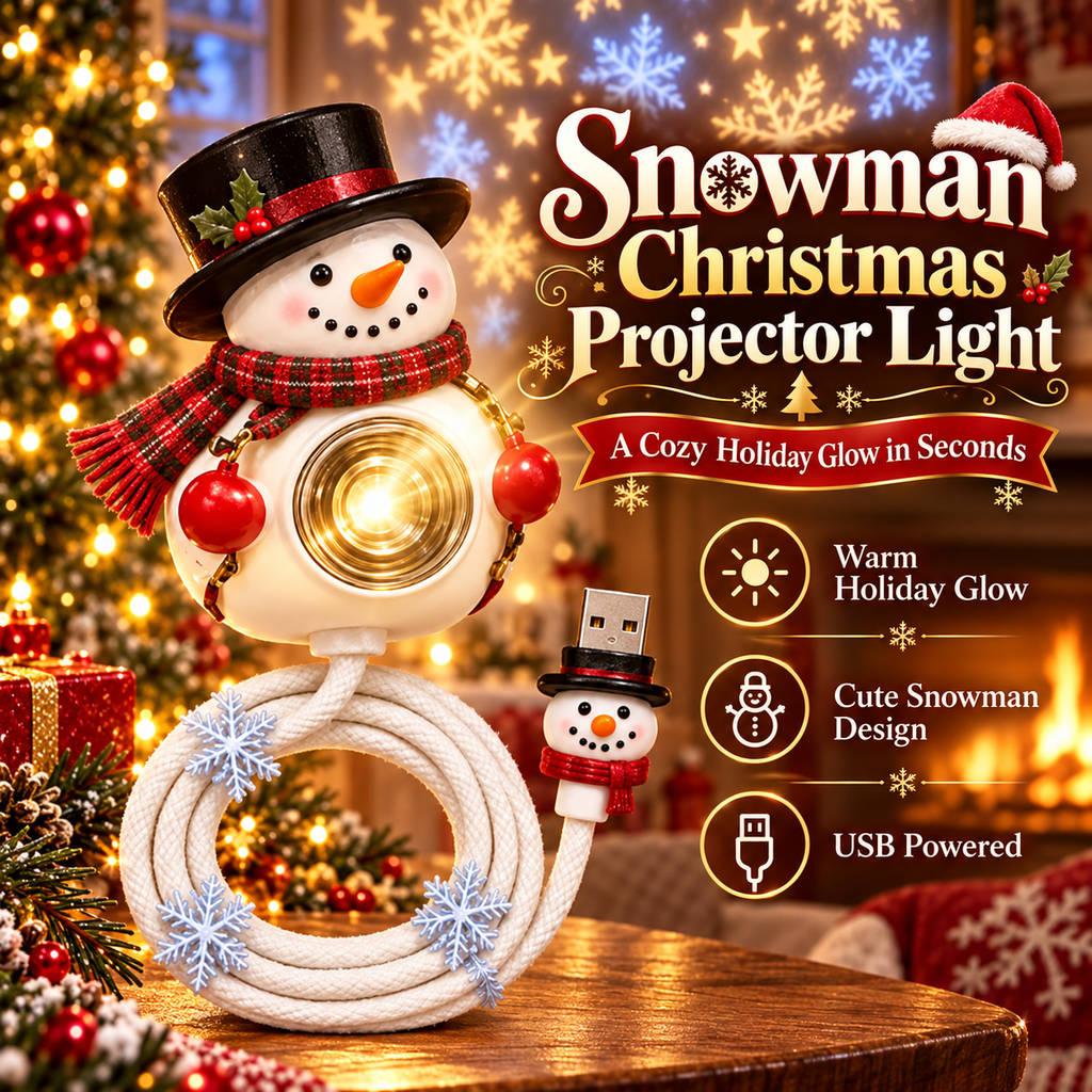 Bring Home Holiday Magic — Snowman Christmas Projector Light With Festive Glow