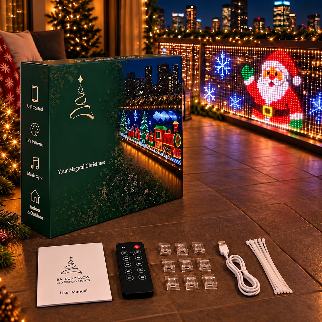 Save 54%+ FREE SHIPPING | Animated Christmas Curtain Lights – Turn Your Balcony Into a Holiday Show