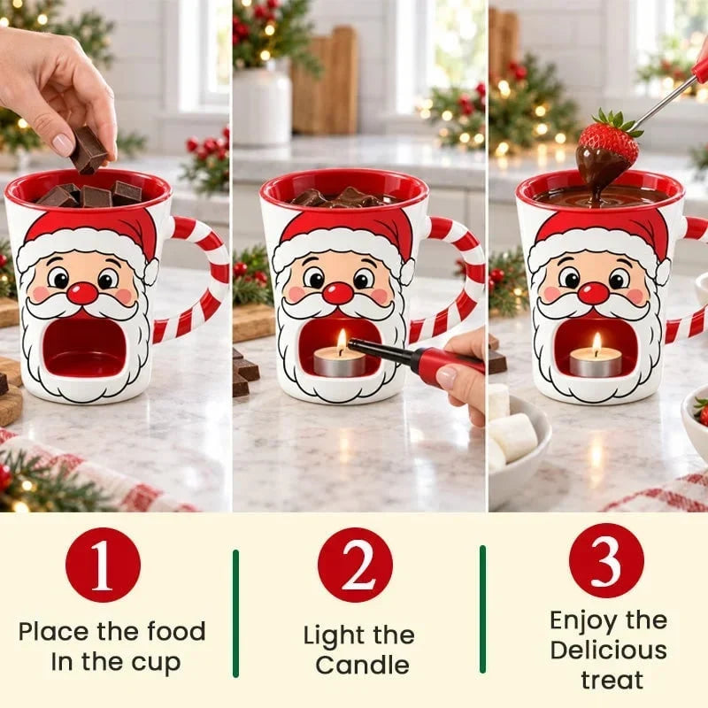 Last Day 49% OFFChristmas Chocolate Fondue Mug