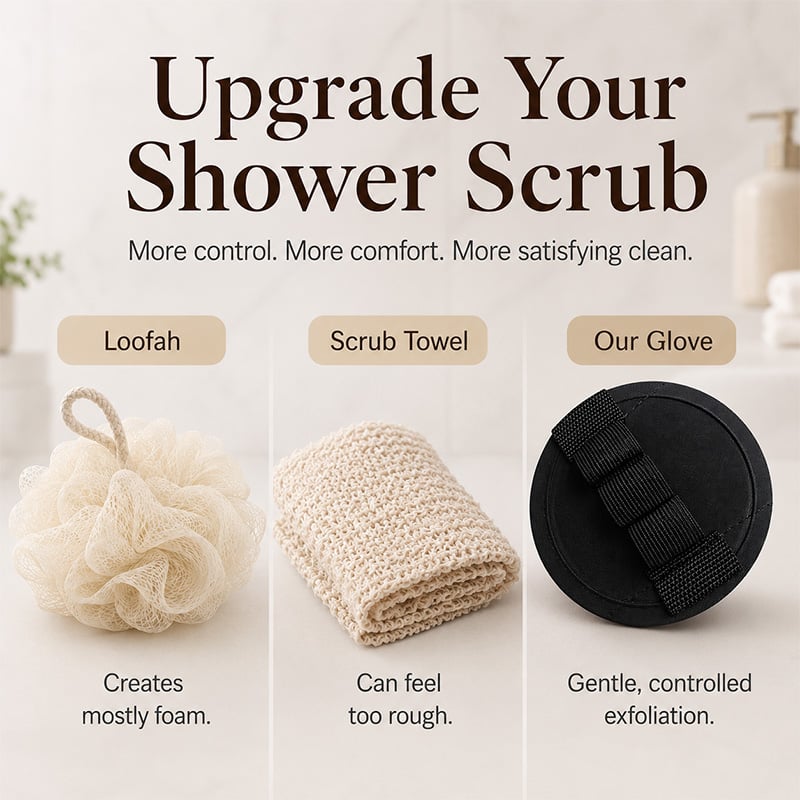 Hot Sale 49%OFFSoft Rubber Exfoliating Shower Glove