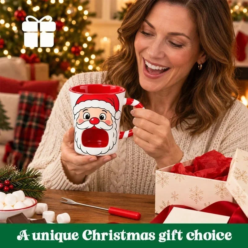 Last Day 49% OFFChristmas Chocolate Fondue Mug