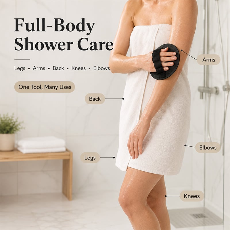 Hot Sale 49%OFFSoft Rubber Exfoliating Shower Glove