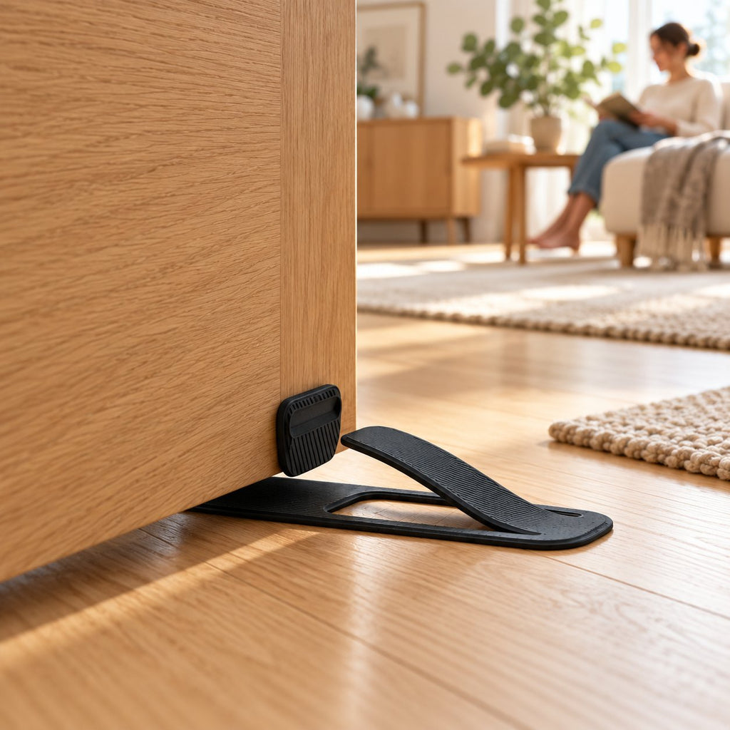 Slide. Grip. Protect: The Flexible Door Stopper