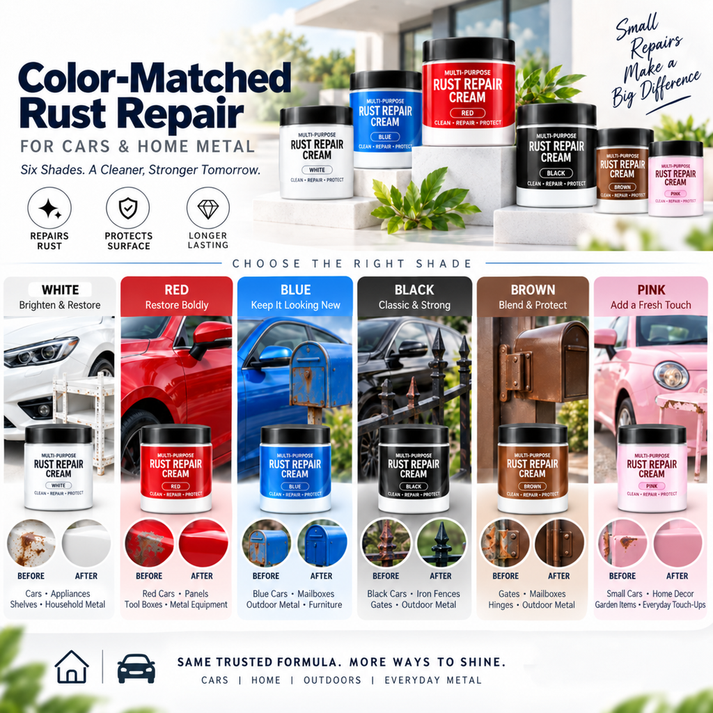 Multi-Purpose Rust Repair Cream for Cars & Household Metal