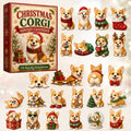 CHRISTMAS KICKOFF 40% OFF - Christmas Corgi Advent Calendar 2026 - 24-Day Festive Countdown, Acrylic Charms Blind Box - Gift For Corgi Lovers