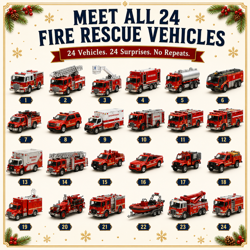 Build the Fleet Collection 24-Day Vehicle Advent Calendar Series | A New Adventure Every Morning