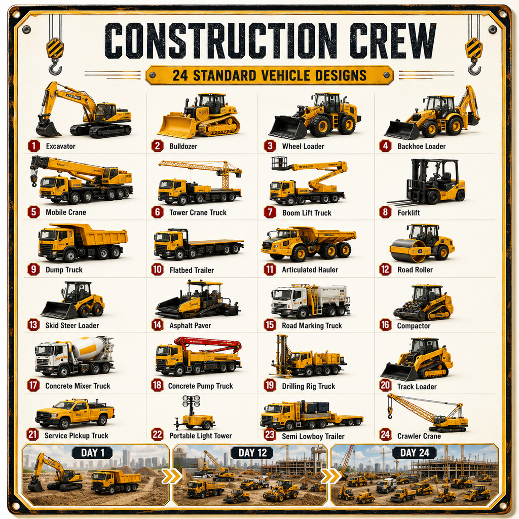Build the Fleet Collection 24-Day Vehicle Advent Calendar Series | A New Adventure Every Morning
