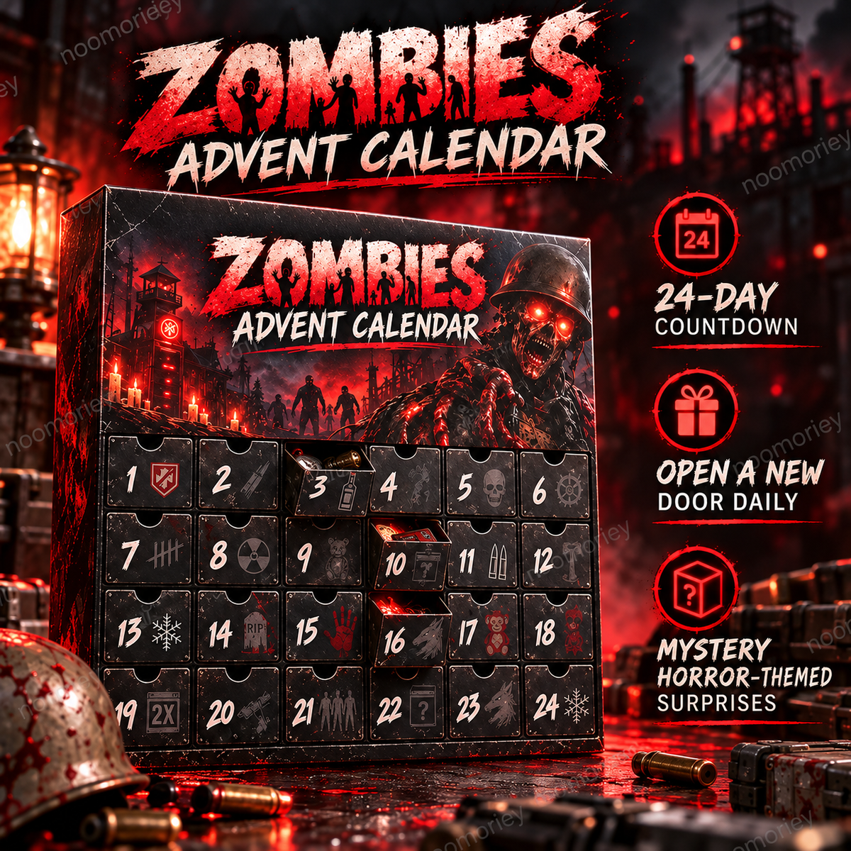 50% OFF Zombie Countdown Advent Calendar for Halloween