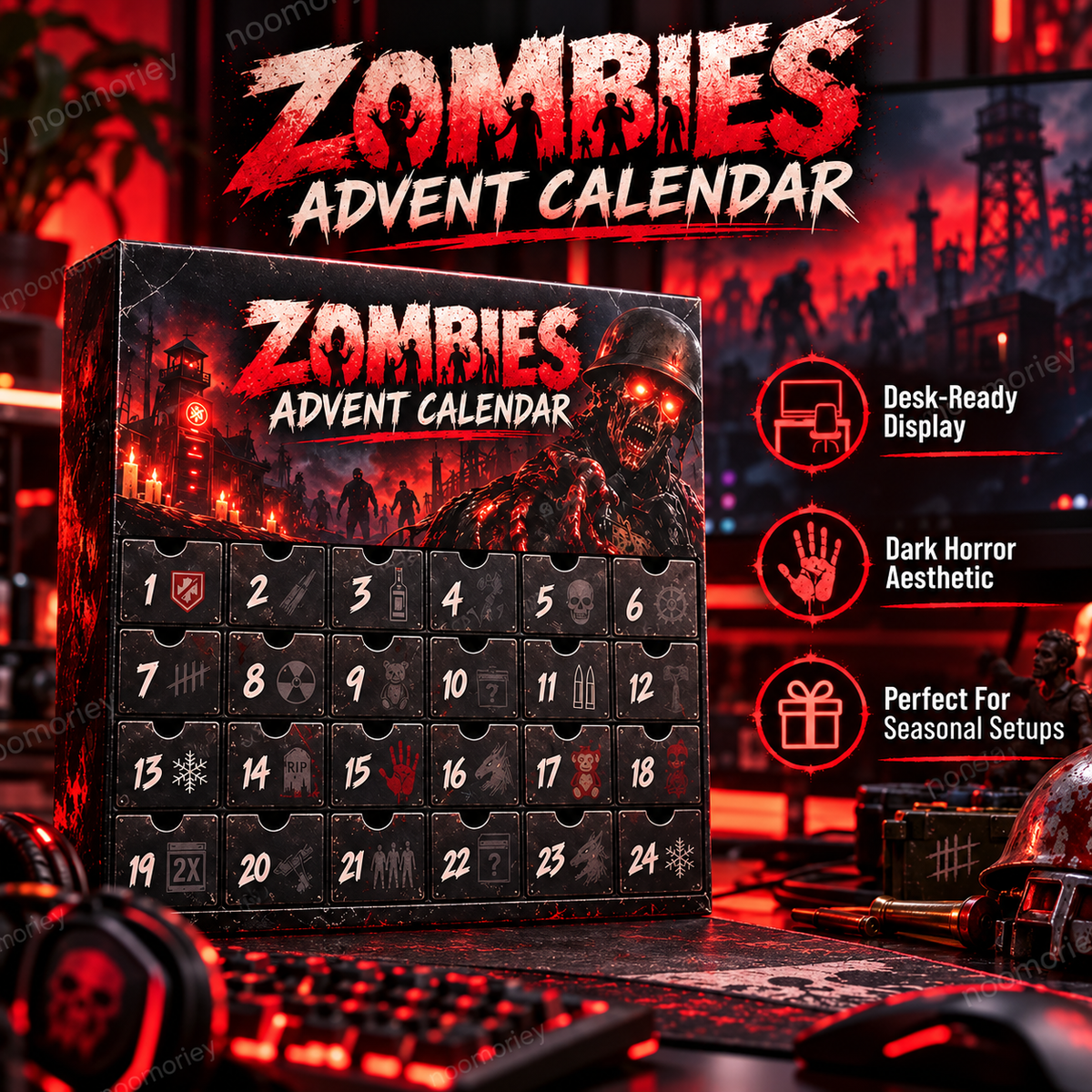 50% OFF Zombie Countdown Advent Calendar for Halloween