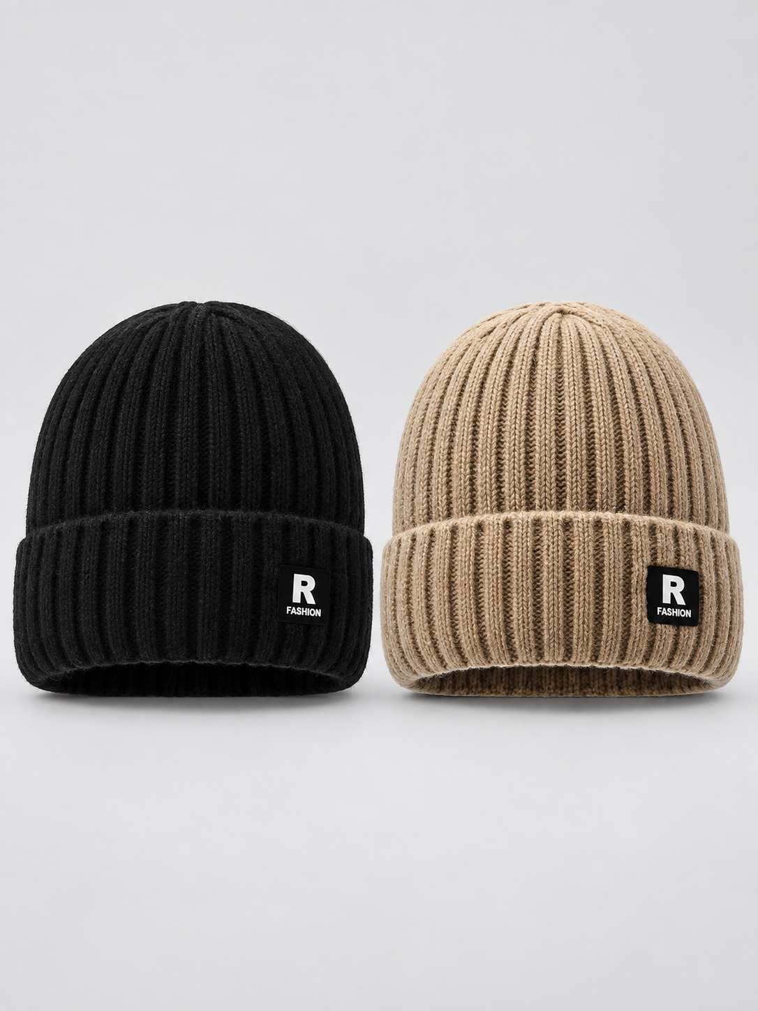 Winter Style Deal – Men’s Thermal Knit Beanie  Thick Fleece-Lined Cuffed Hat for Cycling, Skiing & Outdoor Wear