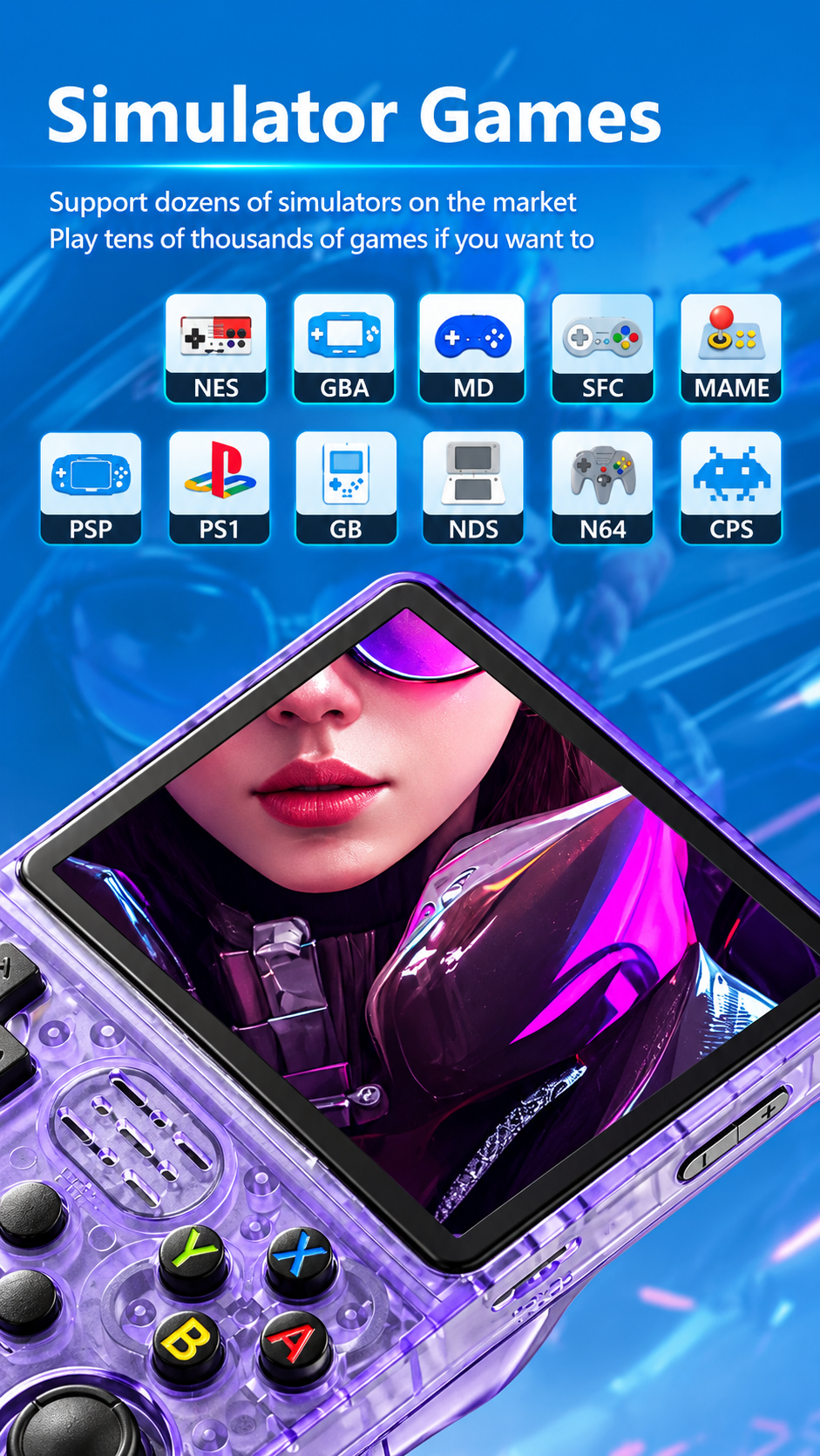 Ultimate Retro Handheld Game Console – Thousands of Classic Games in Your Pocket!