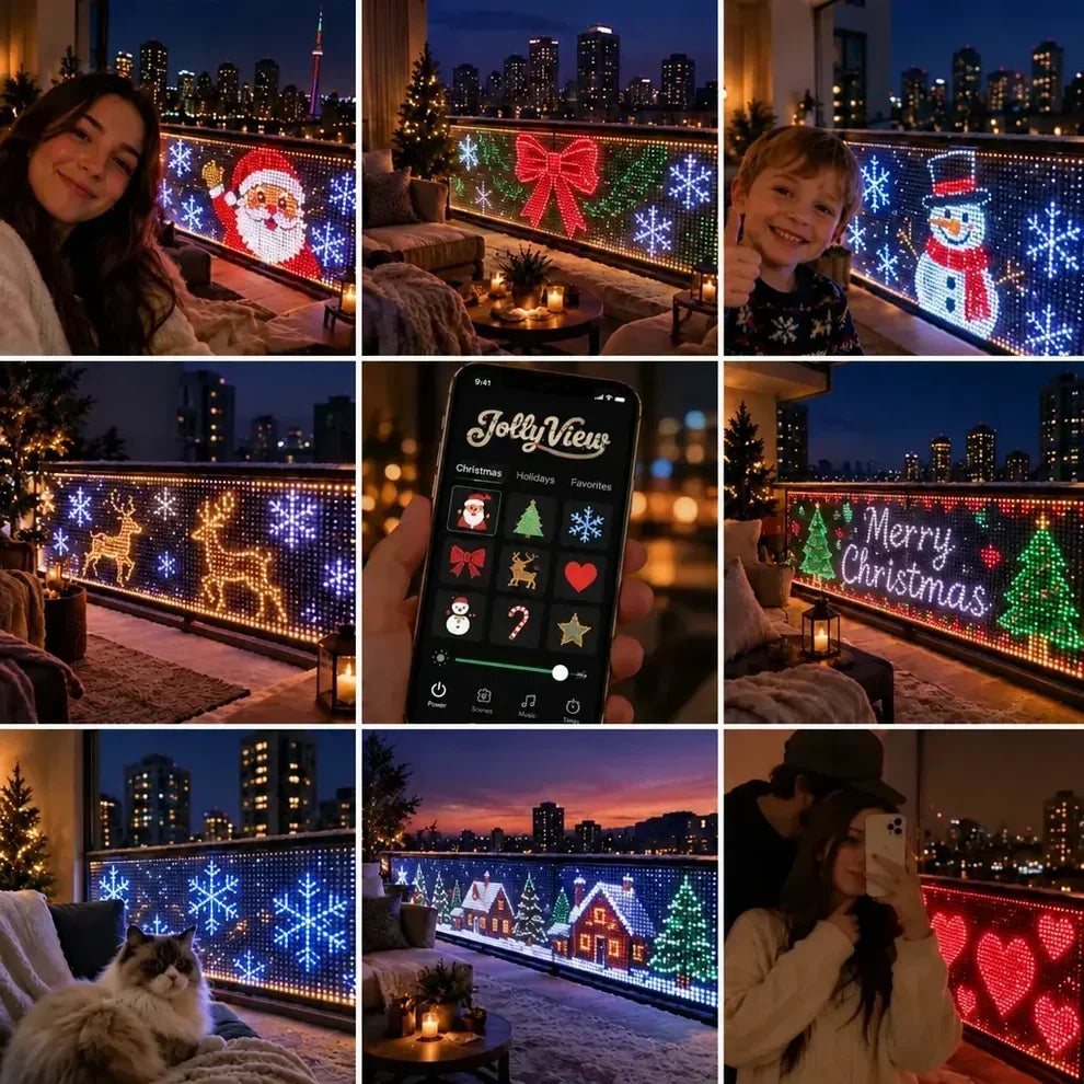 Save 54%+ FREE SHIPPING | Animated Christmas Curtain Lights – Turn Your Balcony Into a Holiday Show