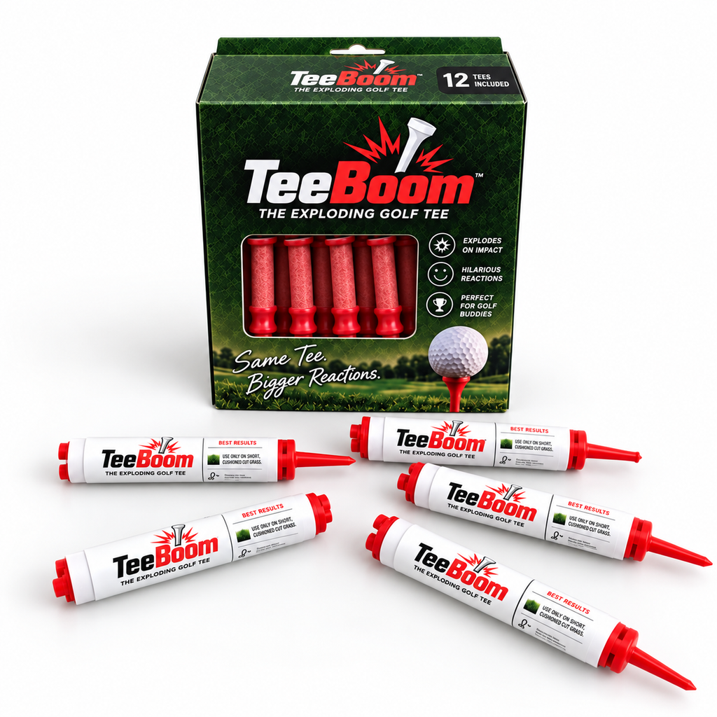 dhtExploding Golf Tees – 1.75" Reaction Tees with Snap & Smoke Effect