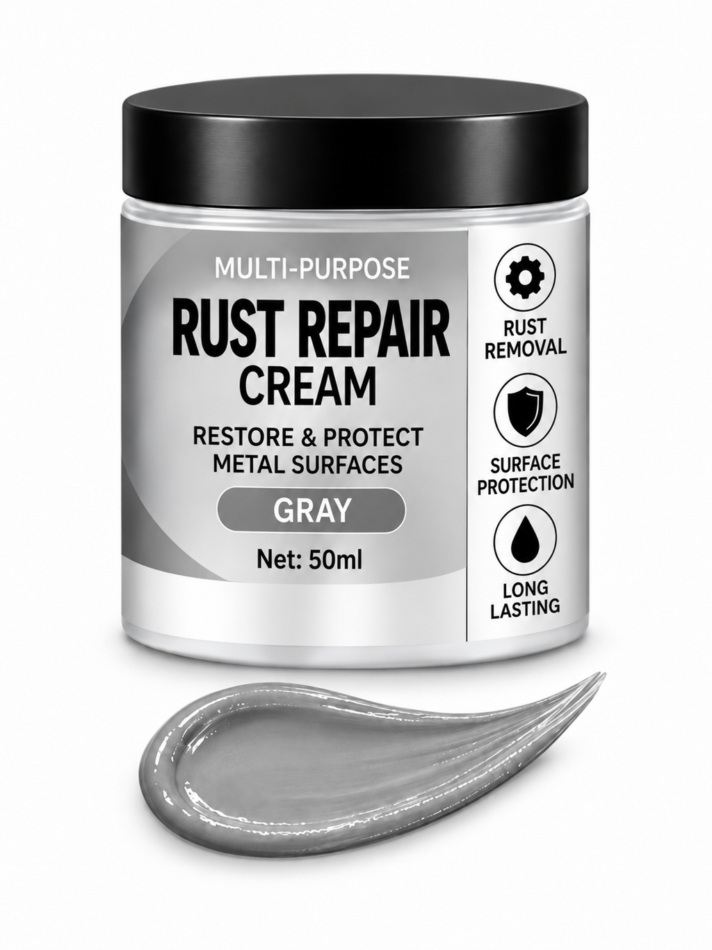 Multi-Purpose Rust Repair Cream for Cars & Household Metal