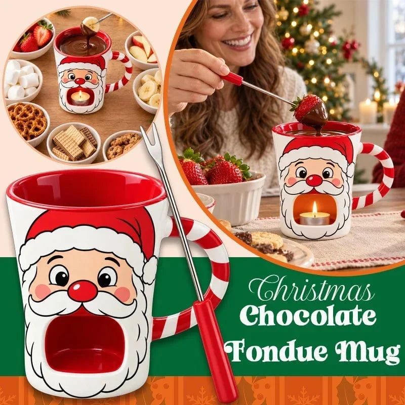 Last Day 49% OFFChristmas Chocolate Fondue Mug