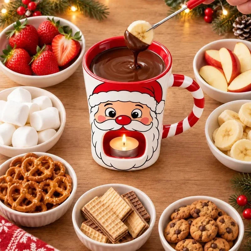 Last Day 49% OFFChristmas Chocolate Fondue Mug