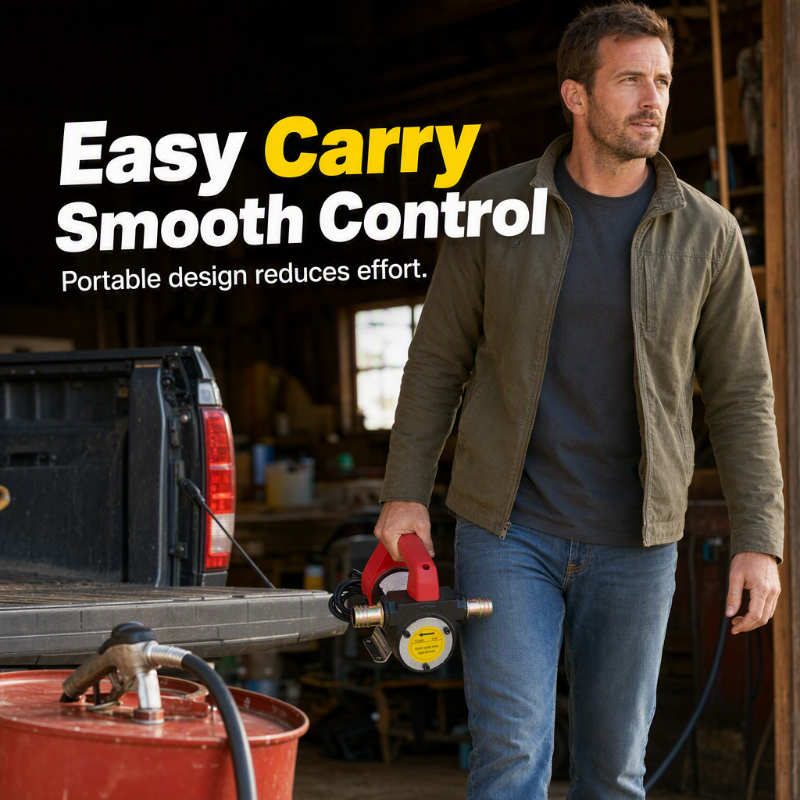 50% OFF NOW!  Diesel Transfer Pump – 25GPM Flow– Move Fuel Fast for Farms, Garages & Job Sites