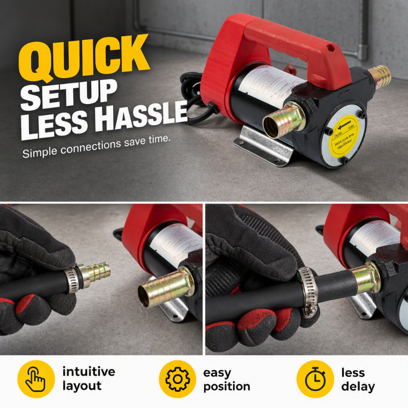 50% OFF NOW!  Diesel Transfer Pump – 25GPM Flow– Move Fuel Fast for Farms, Garages & Job Sites