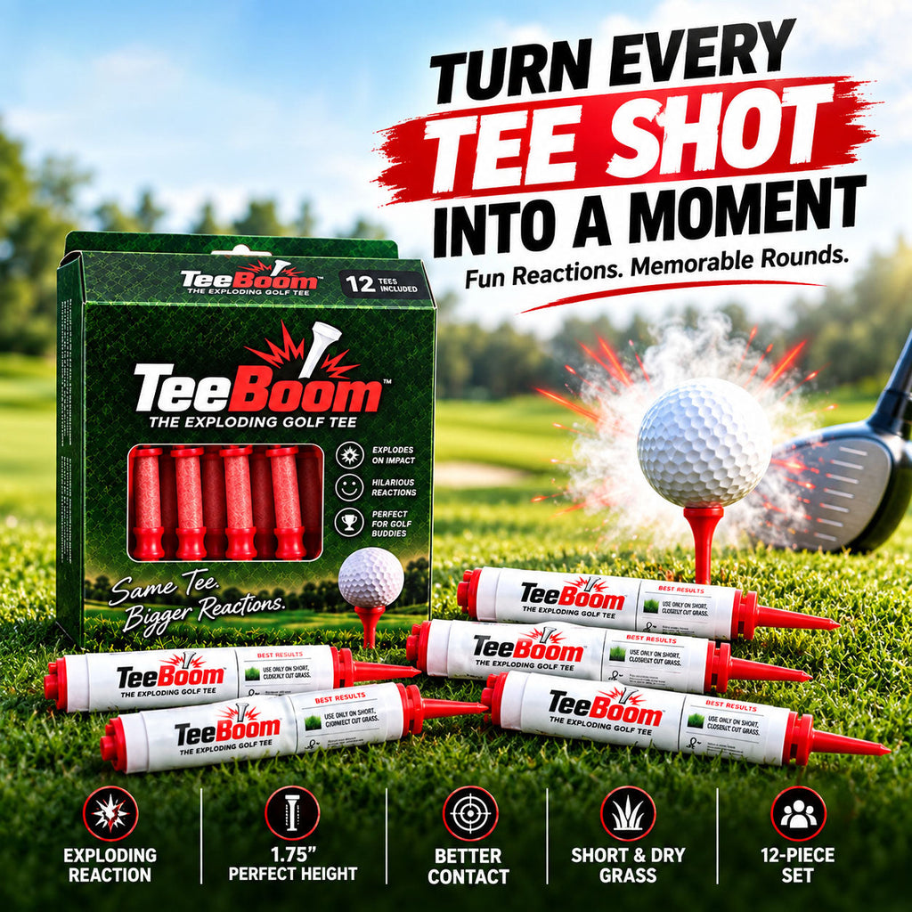 dhtExploding Golf Tees – 1.75" Reaction Tees with Snap & Smoke Effect